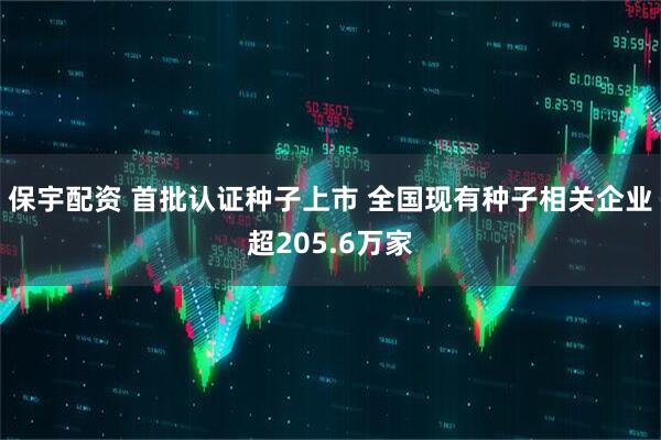 保宇配资 首批认证种子上市 全国现有种子相关企业超205.6万家