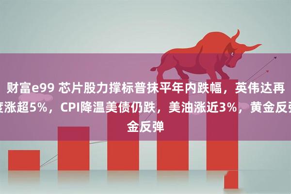 财富e99 芯片股力撑标普抹平年内跌幅，英伟达再度涨超5%，CPI降温美债仍跌，美油涨近3%，黄金反弹